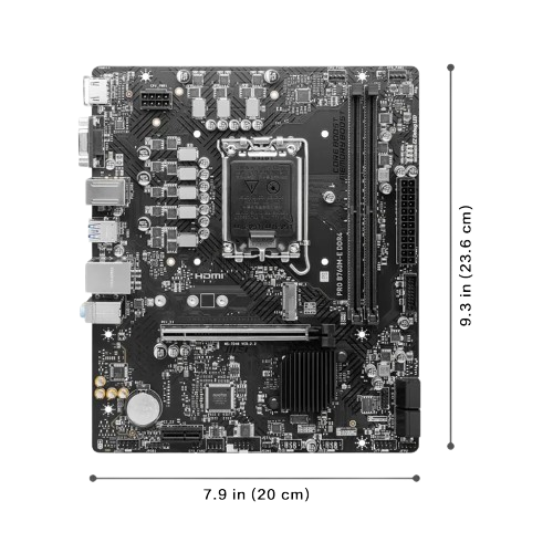 MSI PRO B760M-E LGA 1700 DDR4 Motherboard