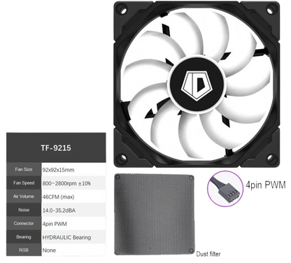 ID-COOLING TF-9215 9015 cooling fan RGB 800 - 2500 RPM